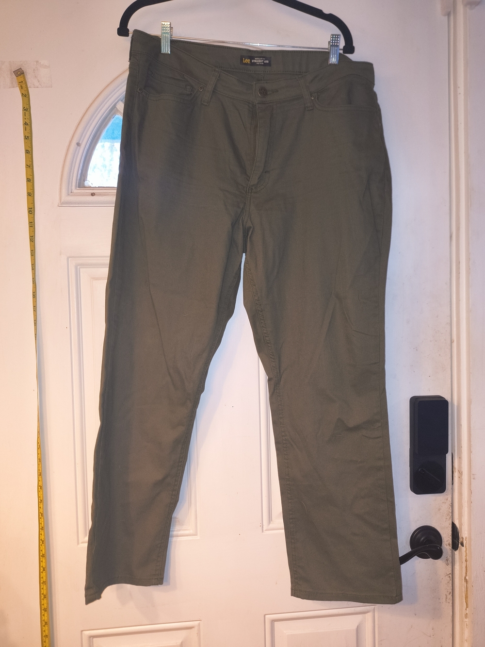 Lee Size 16S Olive Green Straight-Leg Pants